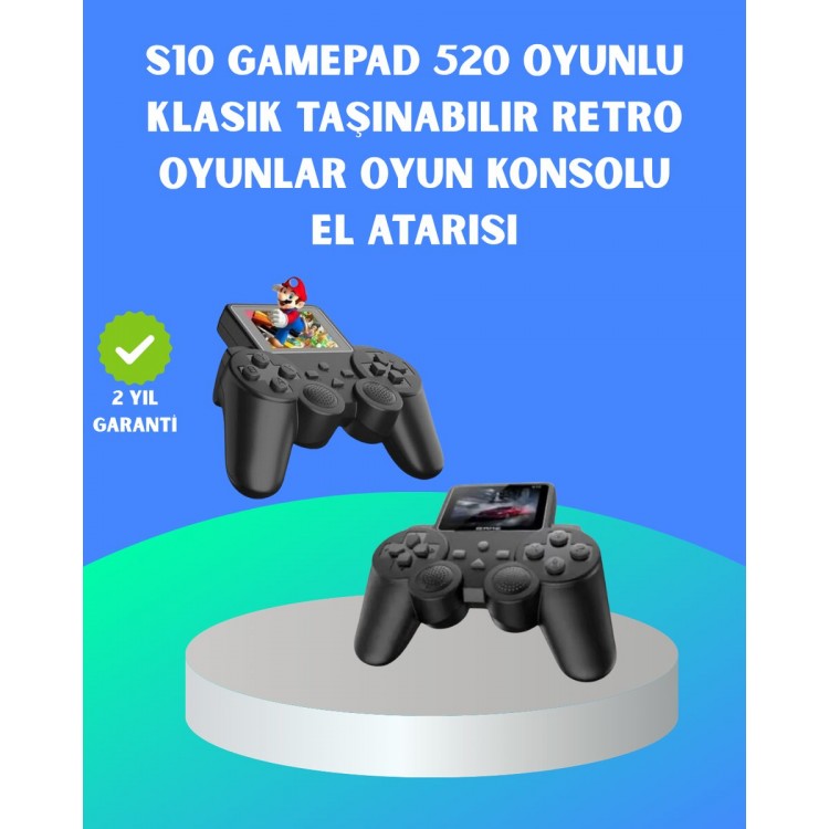 500-in- with 2.4 Inch HD Color Screen1 Portable Retro Game Console Cable TV Connectionand Long Battery Life