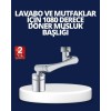 Flexible 1080° Faucet Head 3 Jointed Movable WaterMode Sink Apparatus