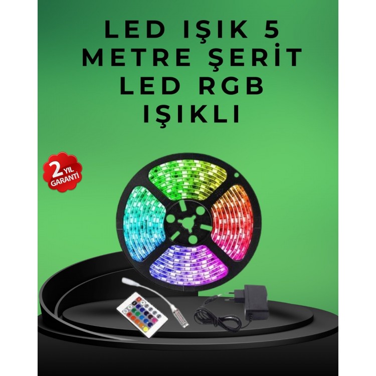 Pratik Kurulumlu 5 Metre Kumandalı Şerit LED