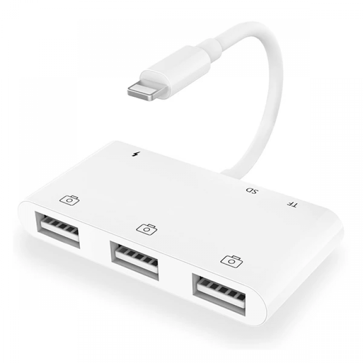 Ally iPhone Lightning To TfSd Card Reader Usb3.Camera Adapter-(5775)