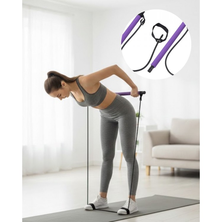 Pilates Bar Resistance Machine Posture Improver and MuscleStrengthening