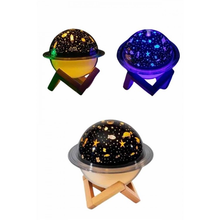 Aromatherapy Air Humidifier Night Light Space Model SaturnRoom Fragrance