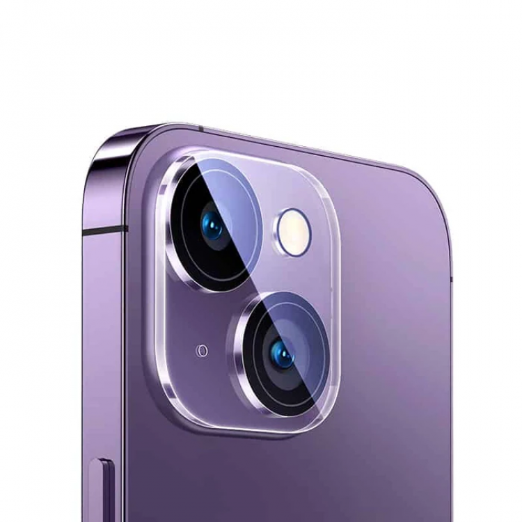 Baseus Crystal Series for iPhone 15/15 PlusHD Glass Camera Protector 2 Piece Set-(5775)