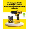 Çift Bataryalı 12V Akülü Matkap | 10 mm Metal 20 mm Ahşap Delme Kapasitesi