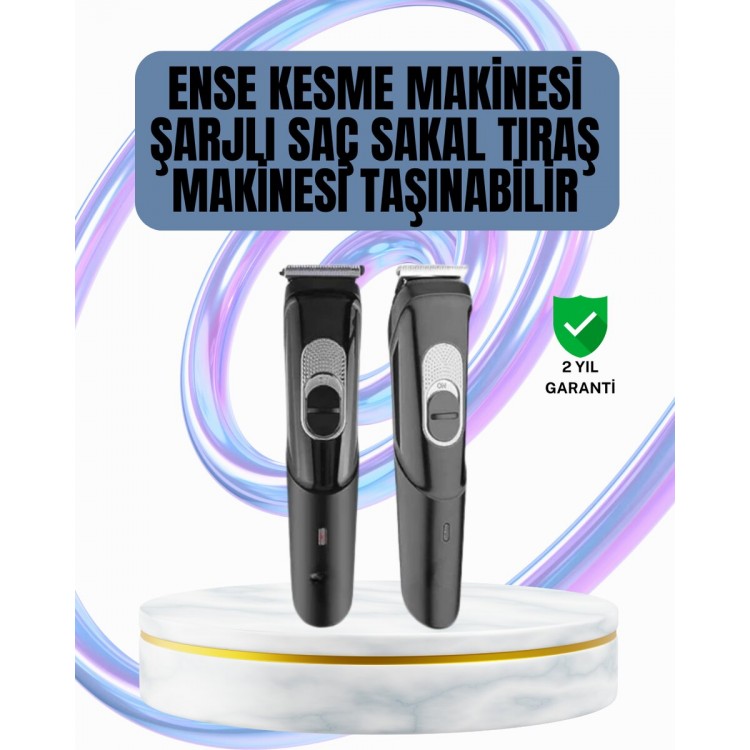 Ergonomically Designed 3-Comb Professional Rechargeable Hair BeardMen's Makinesi