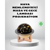 USB Projeksiyon Gece Lambası ve Hava Nemlendirici – Aromaterapi Destekli Taşınabilir Mini