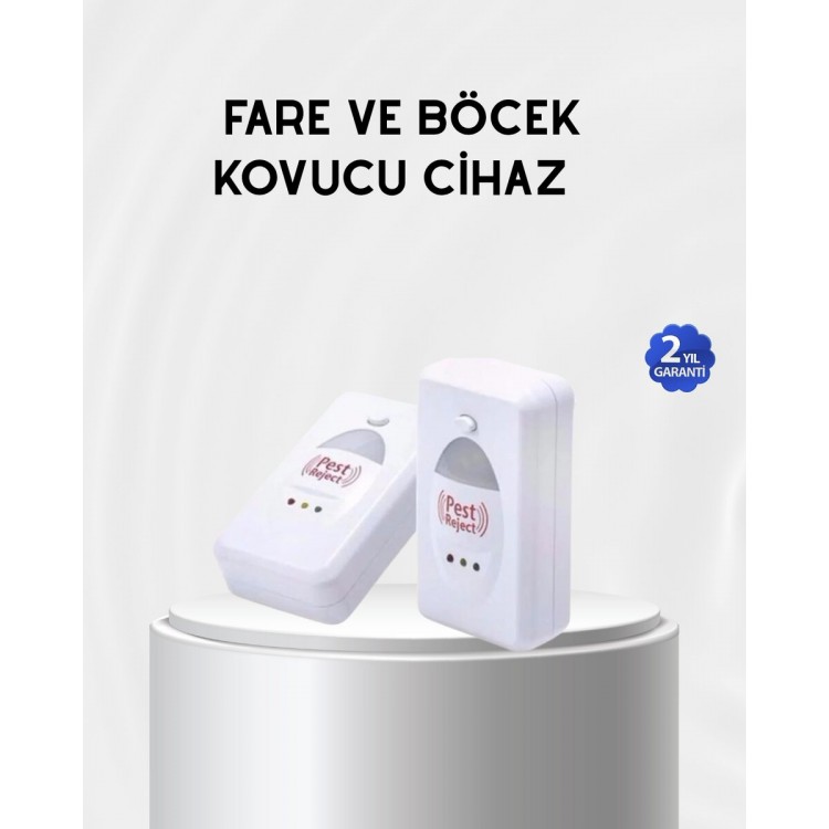 Fare Sivrisinek ve Böcek Kovucu Ultrasonik Cihaz – Güvenli ve Kimyasalsız Çözüm