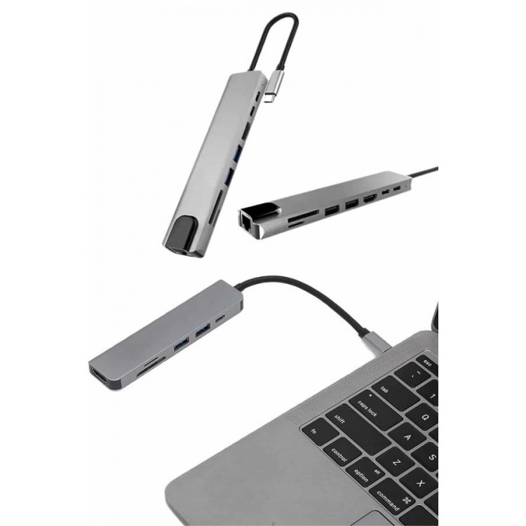Converter Converter Adapter Macbook 3 In 1 Type-C To HDMI USB 3.0