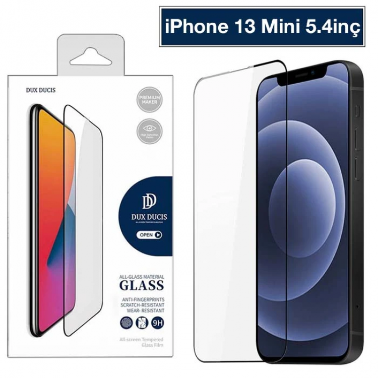Dux Ducis iPhone 13 Mini 5.4inch TemperedGlass Screen Protector 10D Full Covering-(5775)