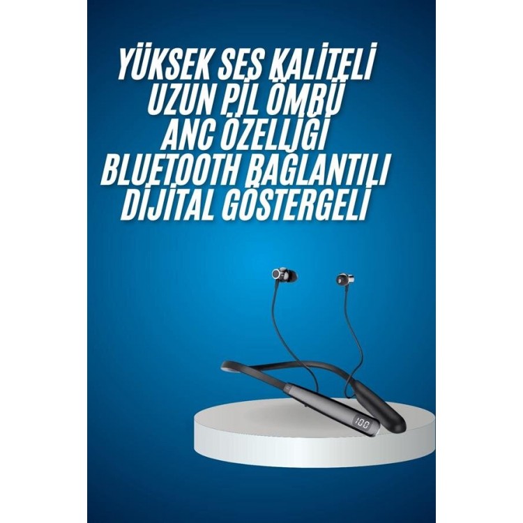 Bluetooth Headset with Charging Indicator, 100 Hours Charging CapacitySports Headphones