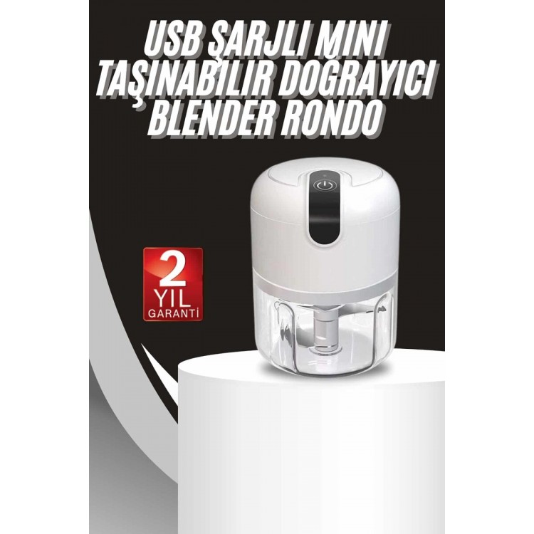 Mini Chopper Rondo Portable Mini Hand Blender StainlessSteel