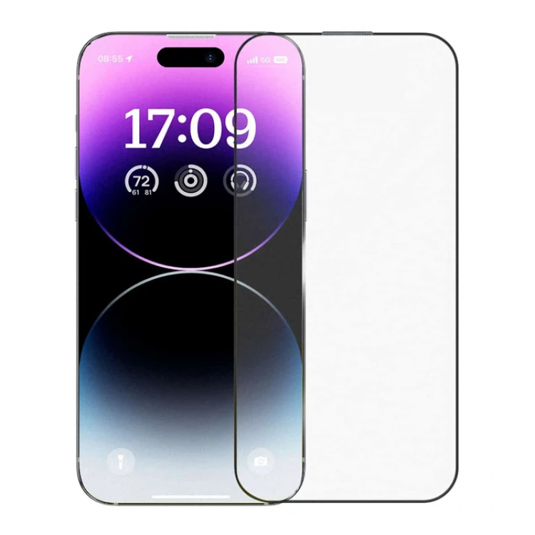 Baseus Crystalline Anti-Glare for iPhone 14 ProTempered Glass Screen Protector-(5775)