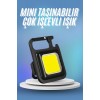 Searchlight USB Rechargeable Pocket Flashlight Portable MiniLed Light Multifunctional