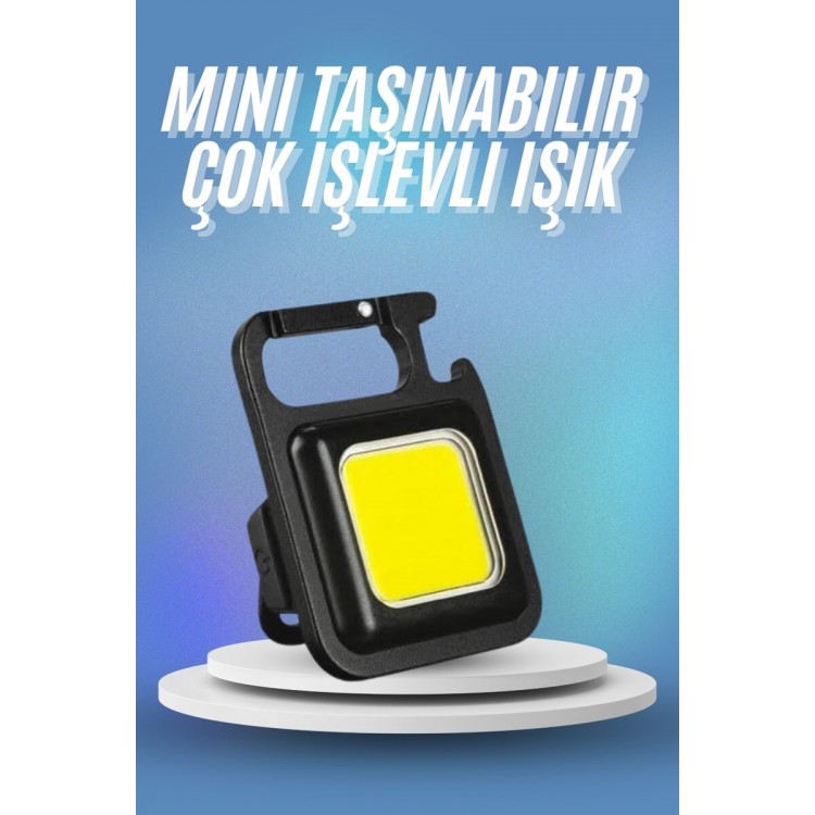 Searchlight USB Rechargeable Pocket Flashlight Portable MiniLed Light Multifunctional