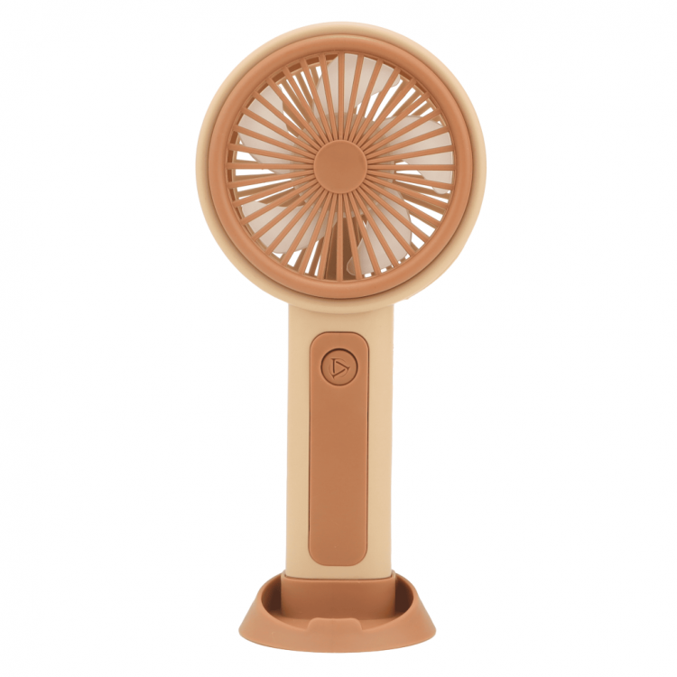 FENY FN-F25 CREAM-BROWN 3 Stage SpeedHandheld Type-C Charger with Built-in 500mAh BatteryInlet Fan(1923)