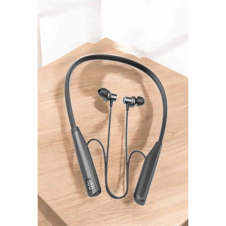 Bluetooth Headset with Neck Strap Long Charging Time DigitalWired with Indicator