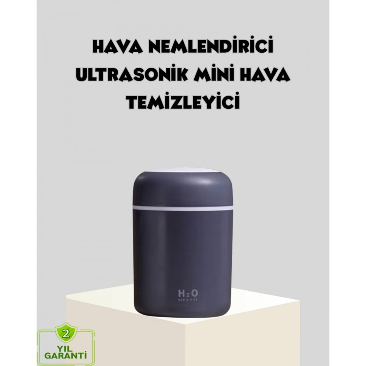 LED Işıklı USB Nemlendirici – Sürekli ve Aralıklı Püskürtme Modu
