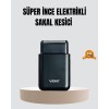 Compact Rechargeable Shaver with Dual Blades 45Minute Usage Time
