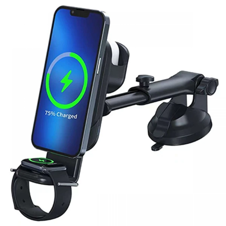 Ally Wireless Charging 3in1 Glove Box Top and VentilationPhone Headset Watch Holder-(5775)