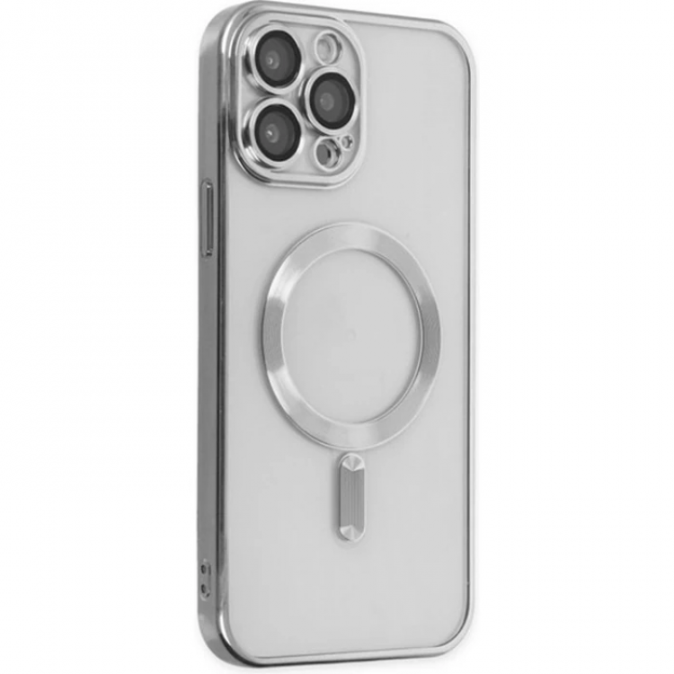ALLY iPhone 13 Pro 6.1inch Color EdgeMagsafe Compatible Silicone Case with Laser Frame - (5775)