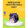 S10 Smart Children's Watch Purple Design Pedometer andWith Alarm Function