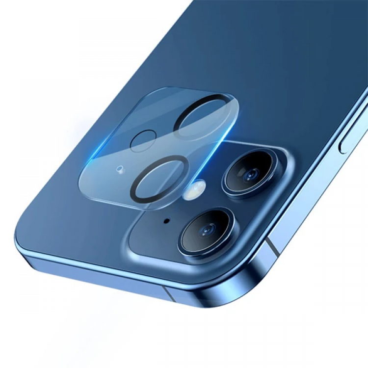 BASEUS iPhone 12 6.1 3D Full CoveringCamera Protective Glass 2 Piece Set-(5775)