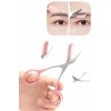 Curved Eyebrow Eyelash Trimmer Mustache Removal Comb EyebrowScissors Facial Care Set Scissors