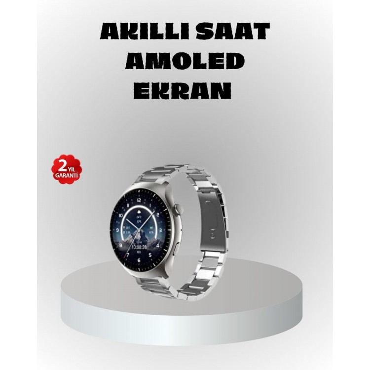 NFC Destekli Akıllı Saat – Kablosuz Şarj & Sesli Arama Özelliği