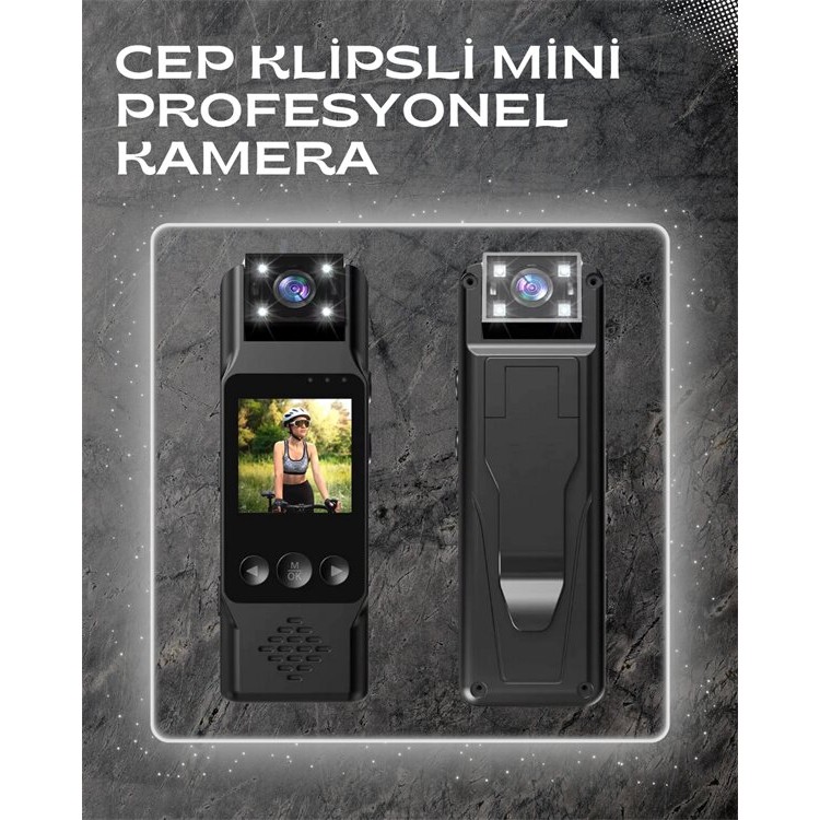 WiFi Supported Mini Camera – 180° Rotatable Lens1080P Video with TFT Screen