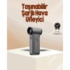 GKablosuz kullanım rahatlığı sunan bu hava üfleme cihazı, güçlü motoru sayesinde temizlik işlerini zahmetsiz hale getirir. Klavye, bilgisayar, araba içi, klima filtreleri ve ulaşılması zor köşelerde üstün performans gösterir. Yüksek kapasiteli bataryası s
