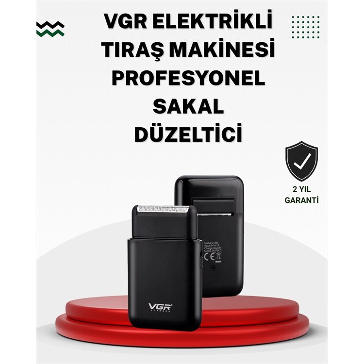 Pistonlu ve Örgülü Ağ Başlıklı Kart Tipi Traş Makinesi – Hafif Güvenli USB Şarjlı