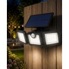 Hareket Sensörlü Solar Bahçe Lambası Güçlü LED Duvar Projektörü