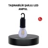 Taşınabilir Şarjlı LED Kamp Lambası – Type-C Girişli ve Kancalı Tasarım