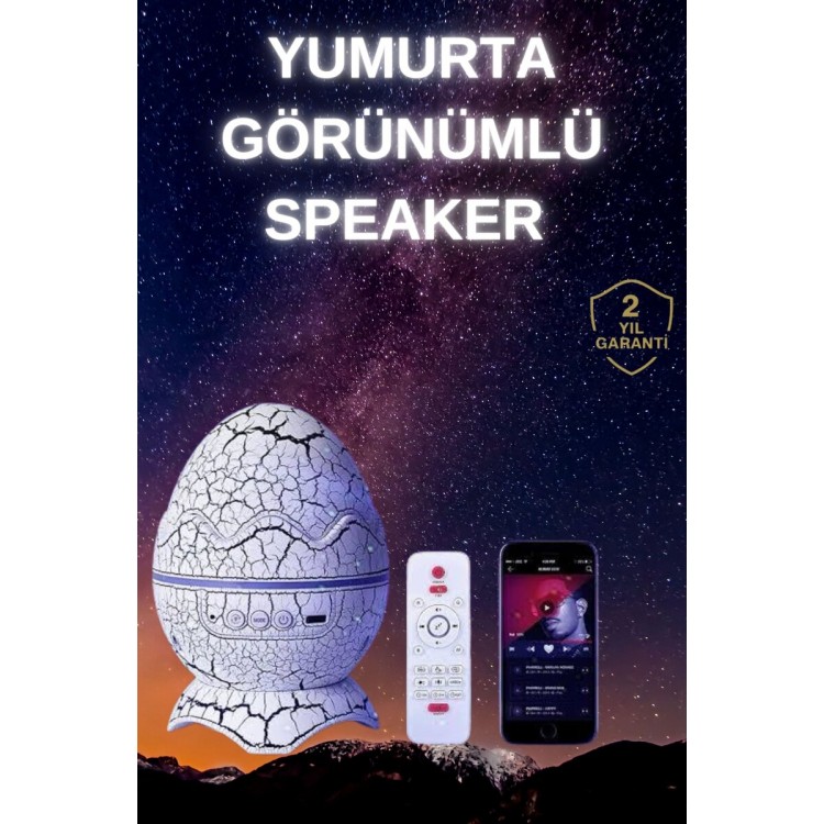 Egg Shaped Water Wave Bluetooth Speaker Lamp Colorfulrechargeable