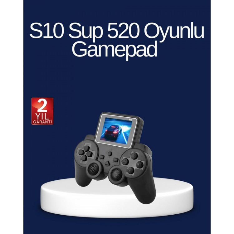 2025 S10 Gamepad 520 Klasik Retro Oyunlu TV Bağlantılı A Kalite Orijinal