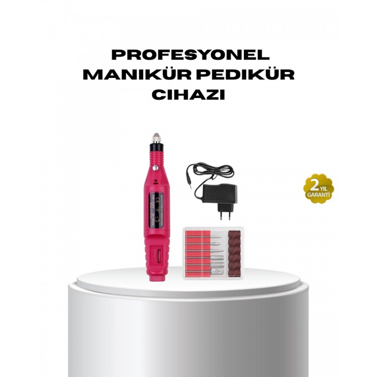 Profesyonel Tırnak Matkap Makinesi – USB Şarjlı Ayarlanabilir Hız Düşük Titreşimli ve Sessiz Çalışma