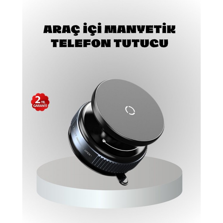 Magnetic Car Phone Holder with Vacuum Technology 360° Adjustable