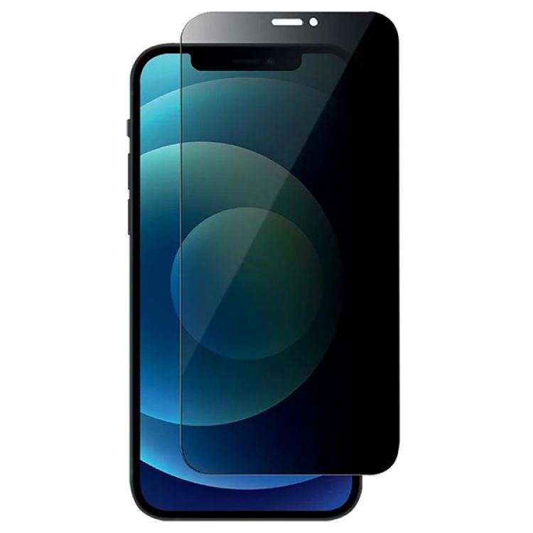 İPhone 12 Mini Privacy Gizli Hayalet Tempered Cam Ekran Koruyucu-(5775)
