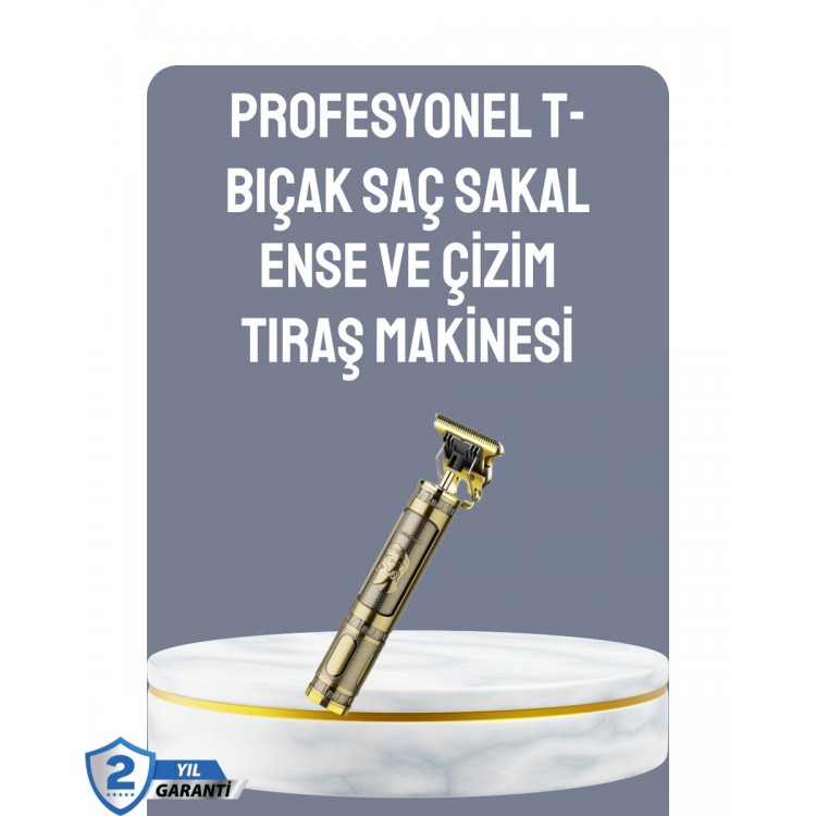 LCD Ekranlı Şarjlı Tıraş Makinesi Erkek Saç Sakal Kesme