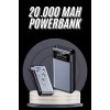 20.000 mAh kapasiteli bu güçlü powerbank, günlük yaşamda veya seyahatlerde ihtiyacınız olan yüksek enerji depolama ve hızlı şarj özelliklerini bir arada sunar. 4 çıkışlı tasarımı, birden fazla cihazı aynı anda şarj etme olanağı tanır, bu sayede akıllı tel
