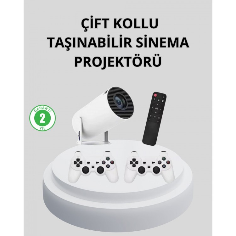 Wi-Fi 6 ve Bluetooth 5.0 Destekli 4K Akıllı Projeksiyon Cihazı