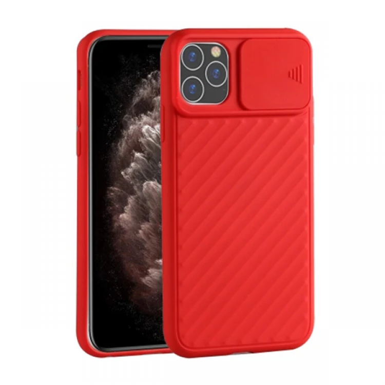 Ally İPhone 11 Pro Max 6.5 Kılıf Kamera Kapatan koruyucu Sürgülü Kılıf-(5775)