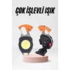 Çok İşlevli Acil Durum Işığı USB Şarjlı Cep Feneri 7 Farklı Mod