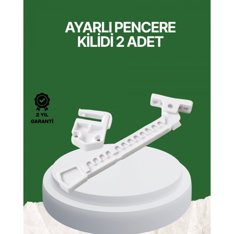 Çocuk ve Evcil Hayvanlar İçin Pencere Emniyet Kilidi 2 Adet
