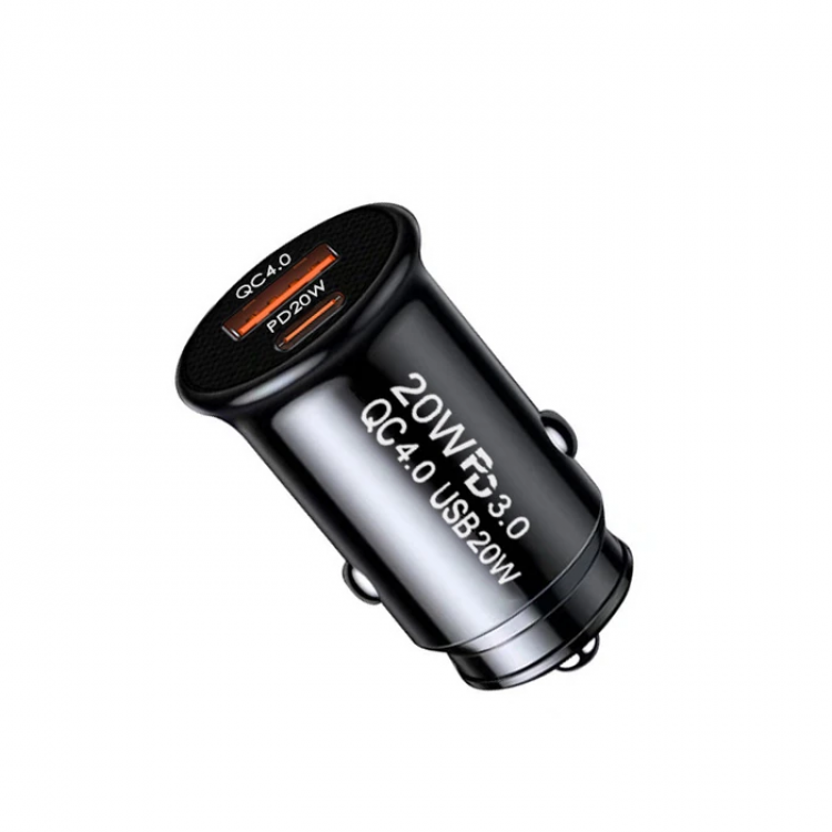 ALLY 20W Vehicle with USB and Type-c OutputFast Charging Head with Cigarette Lighter - (5775)