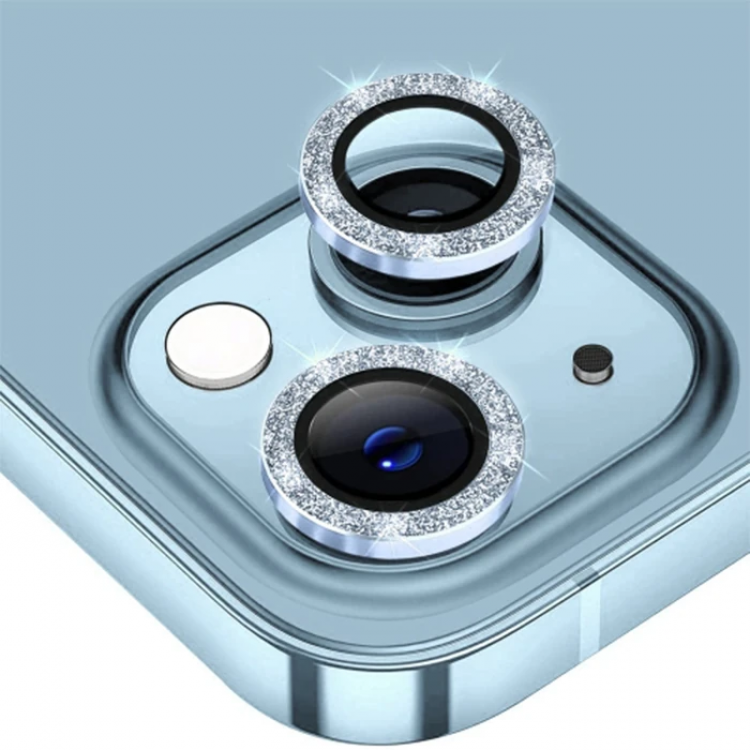 ALLY iPhone 14-14 Plus Diamond Stone EmbroideredAluminum Alloy Camera Lens Protector-(5775)