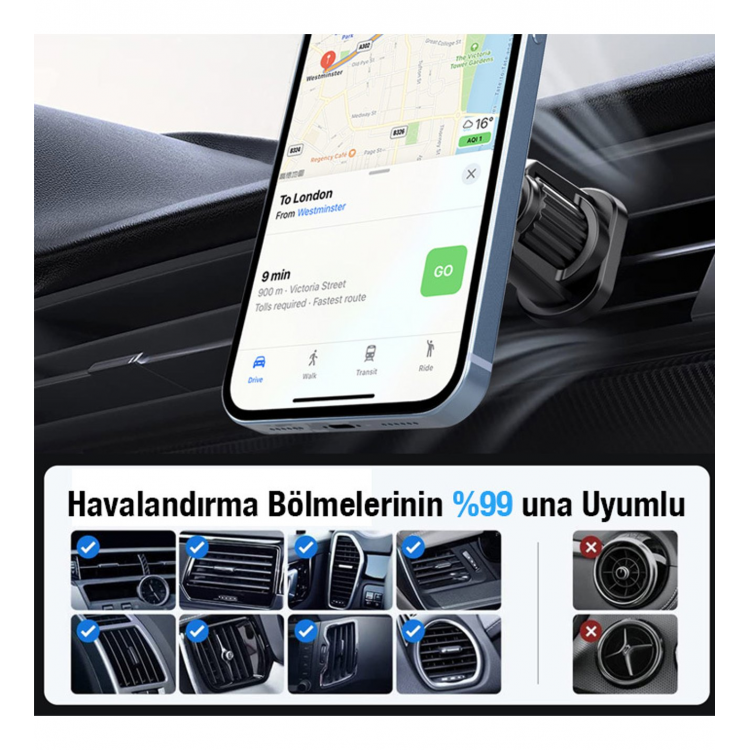 ALLY ML-223 MagSafe In-Car Phone Holder-(5775)