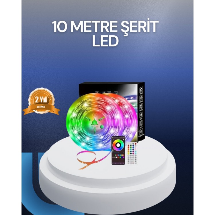 10 Metre USB Smart Şerit Led Kumandalı Telefon Kontrollü