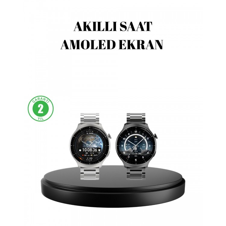 Kablosuz Şarjlı Bluetooth Görüşmeli Akıllı Saat – Android & iOS Uyumlu