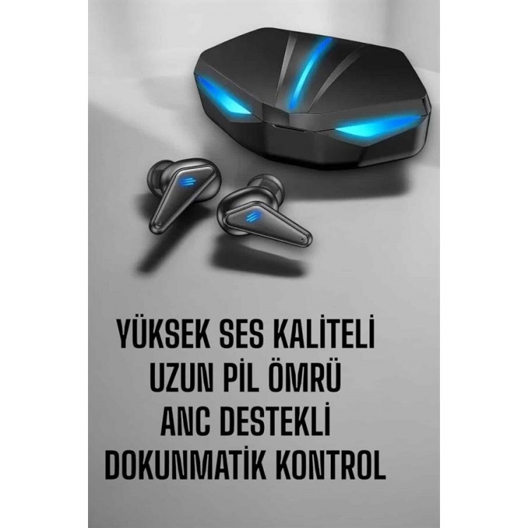Bluetooth Gaming Headset with LED Light Wireless ANC Feature